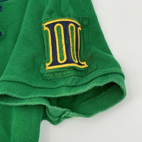 Ralph Lauren Sport Green Polo Shirt Large Embroidered Pony Crest Logos - Picture 4 of 6